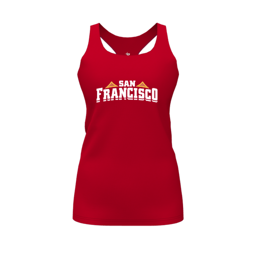 [FT0TRBRD-FYS-LOGO2] Decker Racerback Tank Top (Female Youth S, Red, Logo 2)