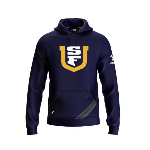 [FOLHSMNV-YXS-LOGO1] Decker Summit Hoodie (Youth XS, Navy, Logo 1)