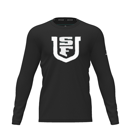 [CUS-DRIF-TEES-PER-CNK-LSL-BLK-YXS-LOGO1] Dri Fit Performance T-Shirt (Youth XS, Black, Logo 1, Long Sleeve)
