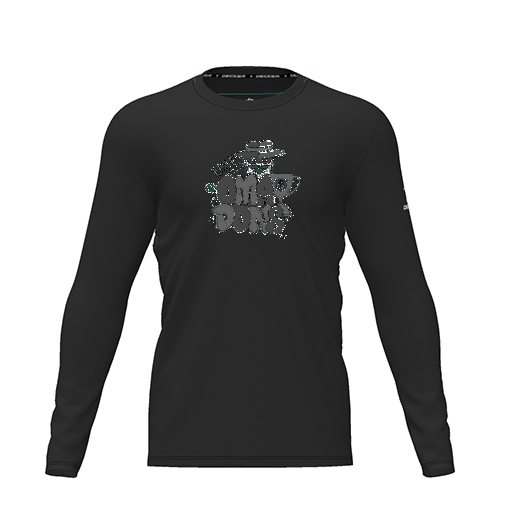 [CUS-DRIF-TEES-PER-CNK-LSL-BLK-YXS-LOGO3] Dri Fit Performance T-Shirt (Youth XS, Black, Logo 3, Long Sleeve)