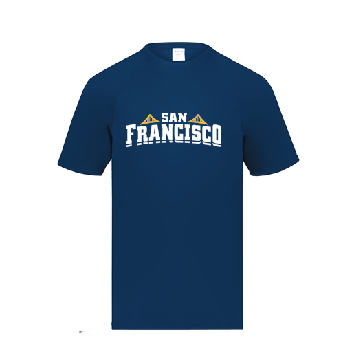 [2790.065.S-LOGO2] Men's Smooth Sport T-Shirt (Adult S, Navy, Logo 2)