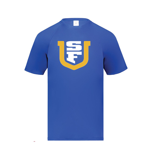 [2790.060.S-LOGO1] Men's Smooth Sport T-Shirt (Adult S, Royal, Logo 1)