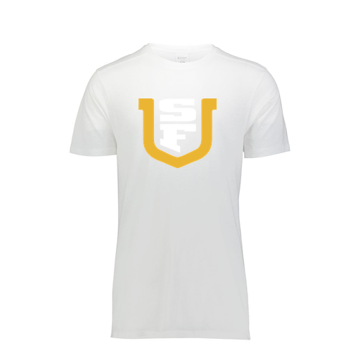 [FTSCUBWH-AS-LOGO1] Decker Men's Tri-Blend T-Shirt - Short Sleeve (Adult S, White, Logo 1)