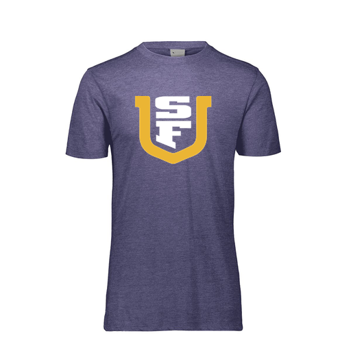 [FTSCUBRY-AS-LOGO1] Decker Men's Tri-Blend T-Shirt - Short Sleeve (Adult S, Royal, Logo 1)