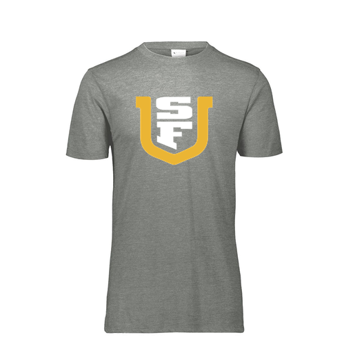 [FTSCUBGY-AS-LOGO1] Decker Men's Tri-Blend T-Shirt - Short Sleeve (Adult S, Gray, Logo 1)