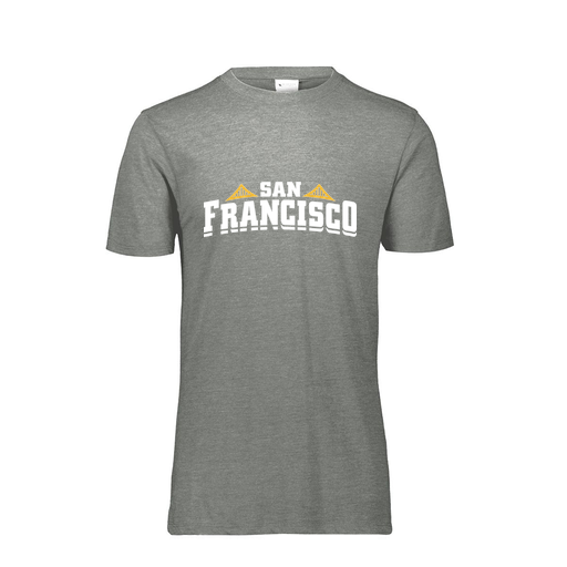[FTSCUBGY-AS-LOGO2] Decker Men's Tri-Blend T-Shirt - Short Sleeve (Adult S, Gray, Logo 2)