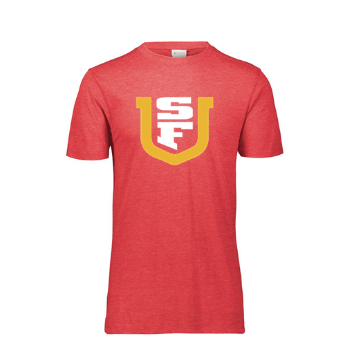 [FTSCUBRD-AS-LOGO1] Decker Men's Tri-Blend T-Shirt - Short Sleeve (Adult S, Red, Logo 1)