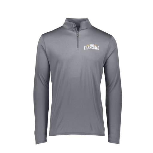 [FTLQFLGY-FAXS-LOGO2] Decker Women's Flex-Lite 1/4 Zip Shirt (Female Adult XS, Gray, Logo 2)