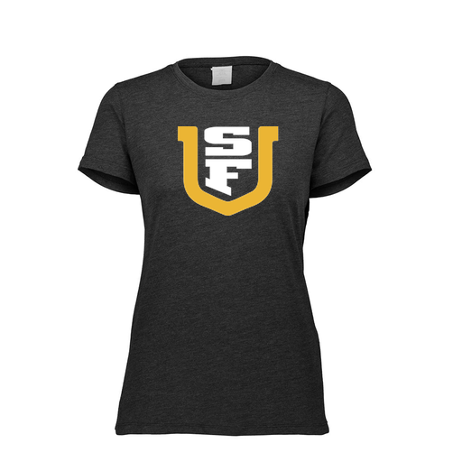 [FTSCUBBK-FAXS-LOGO1] Decker Women's Tri-Blend T-Shirt - Short Sleeve (Female Adult XS, Black, Logo 1)