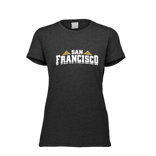 [FTSCUBBK-FAXS-LOGO2] Decker Women's Tri-Blend T-Shirt - Short Sleeve (Female Adult XS, Black, Logo 2)
