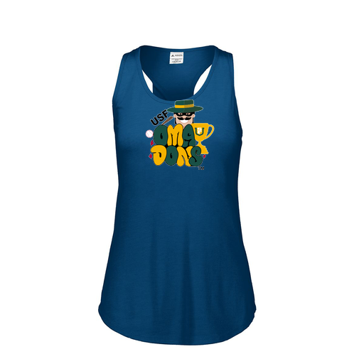 [3078.U22.S-LOGO3] Ladies Tri Blend Tank Top (Female Adult S, Navy, Logo 3)
