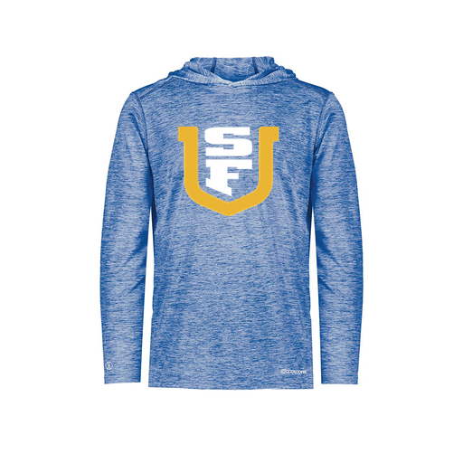 [FOLHCGRY-AS-LOGO1] Decker Men's Charge Hoodie (Adult S, Royal, Logo 1)