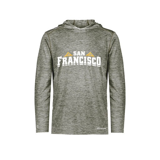 [FOLHCGGY-AS-LOGO2] Decker Men's Charge Hoodie (Adult S, Gray, Logo 2)