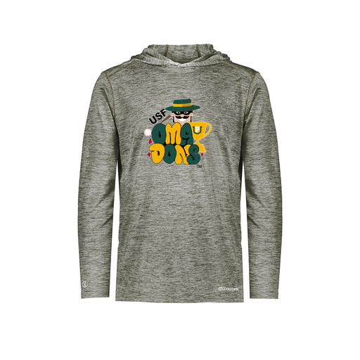 [FOLHCGGY-AS-LOGO3] Men's Charge Hoodie (Adult S, Gray, Logo 3)