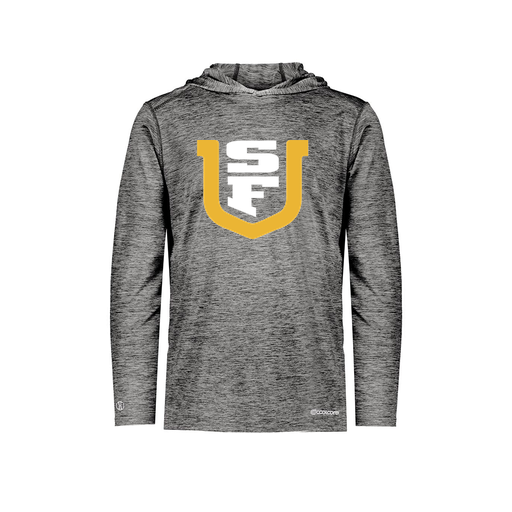 [FOLHCGBK-YS-LOGO1] Decker Youth Charge Hoodie (Youth S, Black, Logo 1)