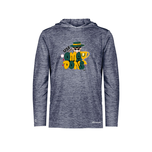 [FOLHCGNV-YS-LOGO3] Decker Youth Charge Hoodie (Youth S, Navy, Logo 3)