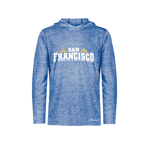 [FOLHCGRY-YS-LOGO2] Decker Youth Charge Hoodie (Youth S, Royal, Logo 2)