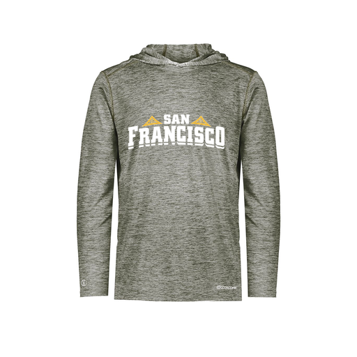 [FOLHCGGY-YS-LOGO2] Decker Youth Charge Hoodie (Youth S, Gray, Logo 2)