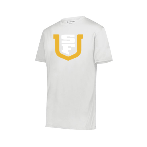 [222818.005.S-LOGO1] Men's Movement Dri Fit Shirt (Adult S, White, Logo 1)