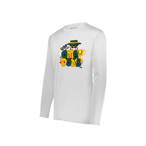 [222822.005.XS-LOGO3] Men's LS Smooth Sport Shirt (Adult XS, White, Logo 3)