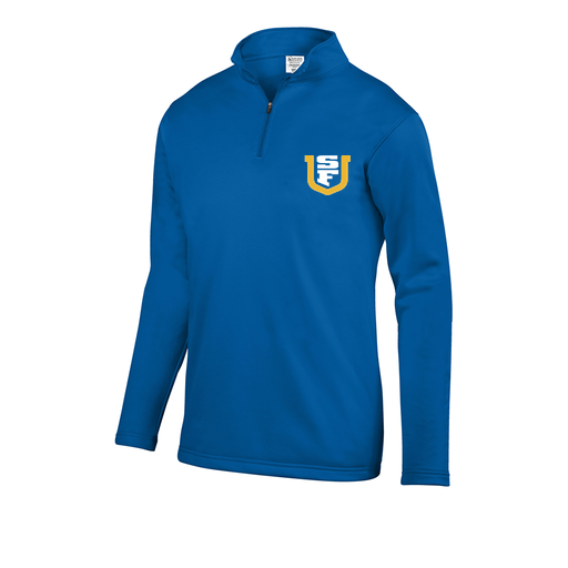 [FOLQFFRY-AS-LOGO1] Decker Men's FlexFleece 1/4 Zip (Adult S, Royal, Logo 1)