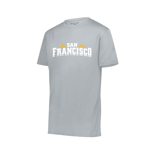 [222819.099.XXS-LOGO2] Youth Movement Dri Fit Shirt (Youth XXS, Silver, Logo 2)