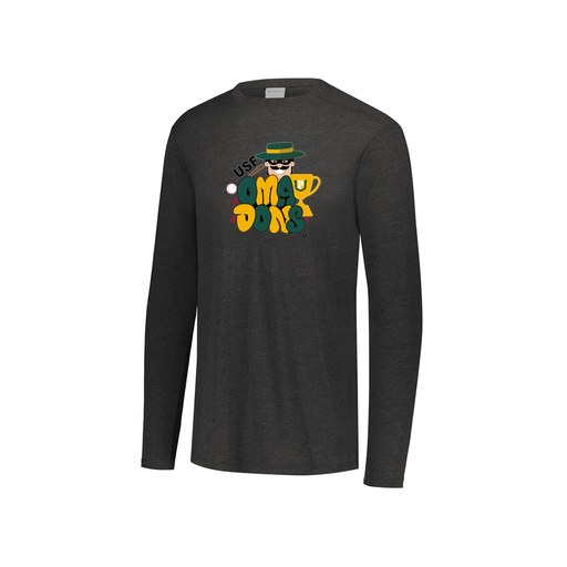 [FTLCUBBK-YS-LOGO3] Decker Youth Tri-Blend T-Shirt - Long Sleeve (Youth S, Black, Logo 3)